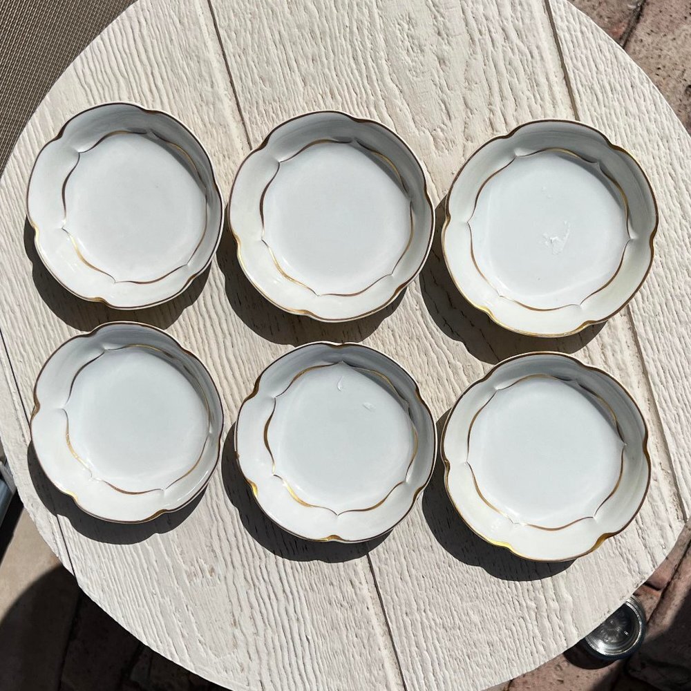 Vintage Marlborough Bowls Cream Gold by Haviland Limoges France Jewelry Catchall - Picture 1 of 6